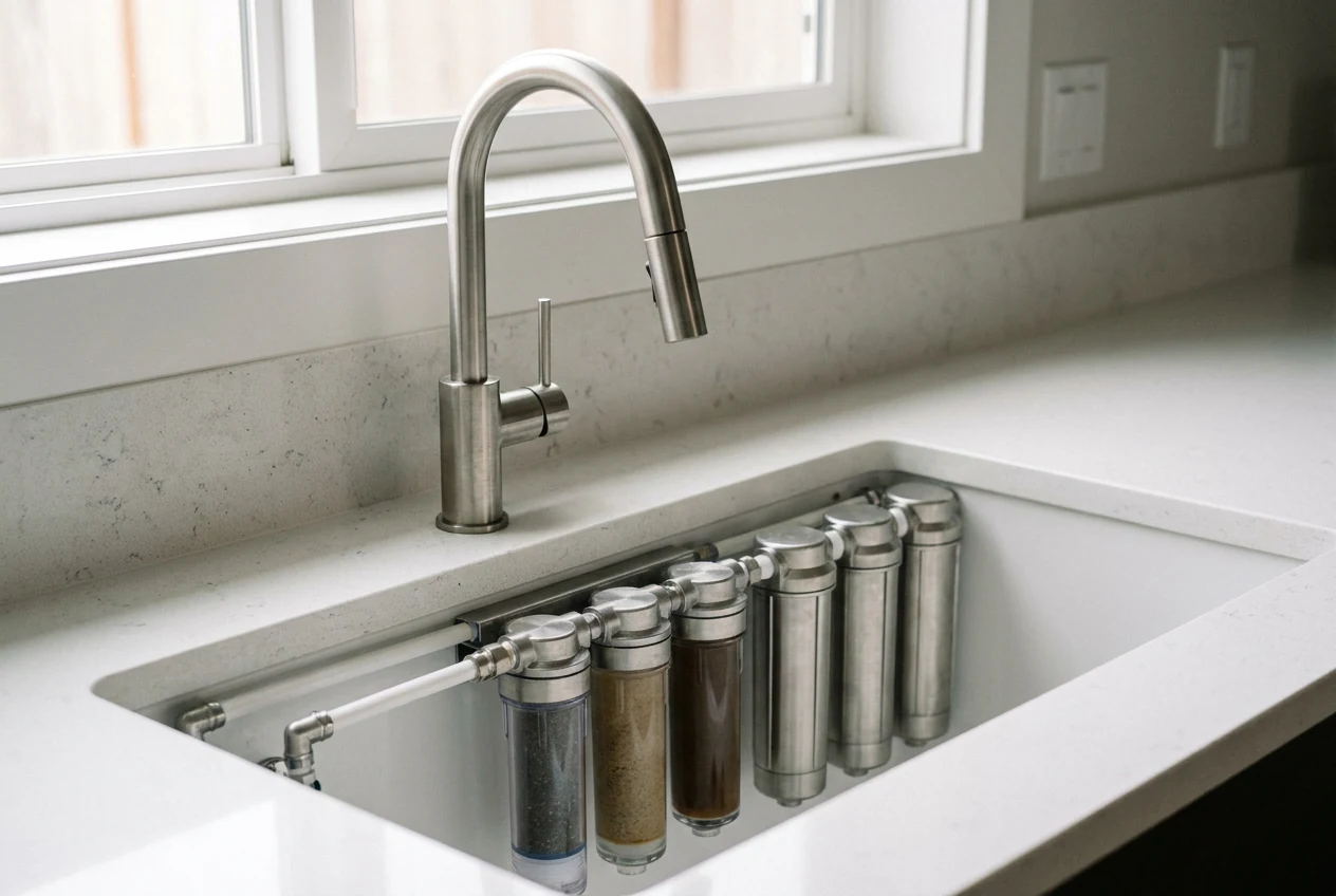 Installer un robinet avec filtration à Les Angles